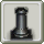 Homestead Chess Piece - Black Rook and Black Square