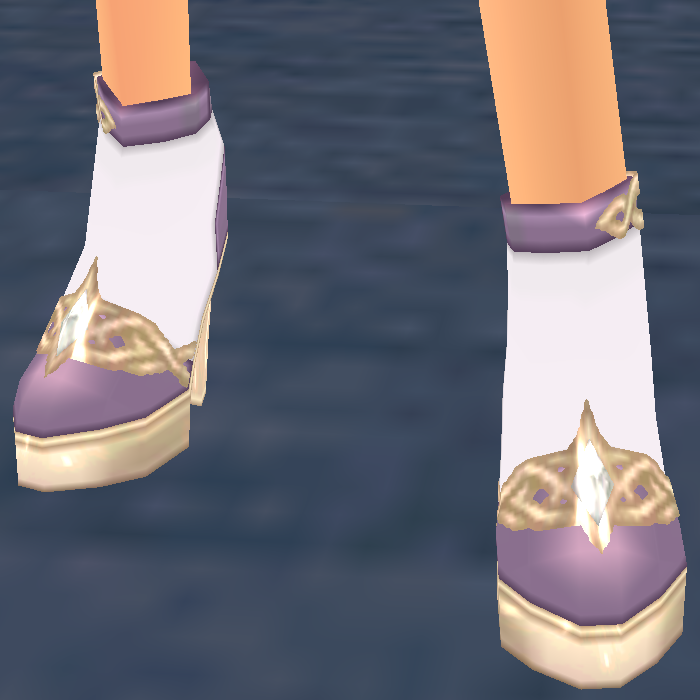 Equipped Elemental Harmony Shoes (F) viewed from an angle
