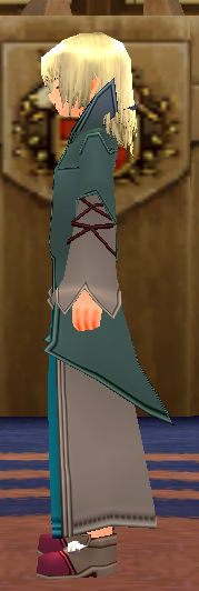 Equipped Male Karis Wizard Set viewed from the side