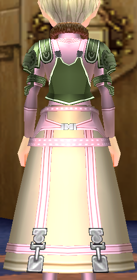 Equipped Female Royal Knight Armor viewed from the back