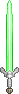 Inventory icon of Battle Sword (Light Green Blade)