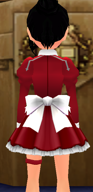 Equipped Lisbeth SAO Outfit (Default) viewed from the back