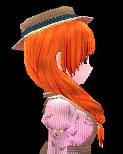 Equipped Autumn Breeze Twin Tail Wig and Hat (F) viewed from the side