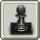 Homestead Chess Piece - Black Pawn and Black Square