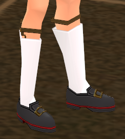 Equipped Troupe Member Shoes (M) viewed from an angle