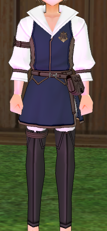 Equipped Erinn Merchants' Guild Outfit (M) viewed from the front