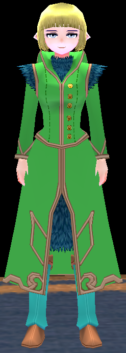 Equipped Female Odelia Wizard Set viewed from the front