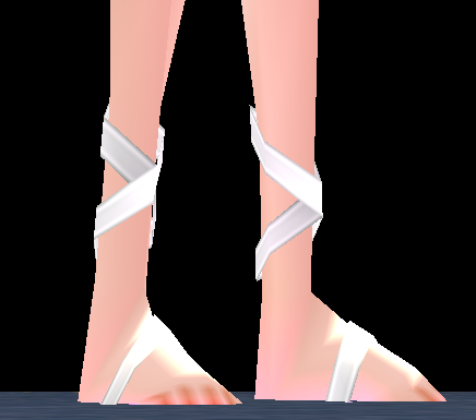 Equipped Asuna ALO Shoes (White) viewed from an angle