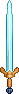 Inventory icon of Battle Sword (Light Blue Blade)