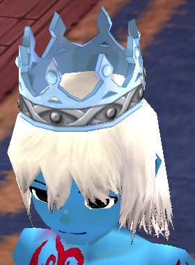 Equipped Ice Crown (M) viewed from an angle