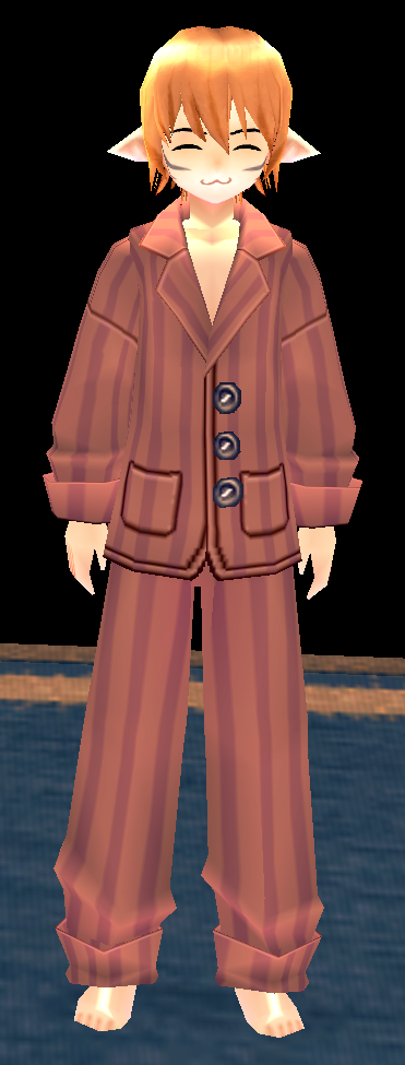 Pinstripe Pajamas (M) Equipped Front.png