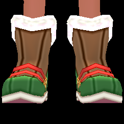 Equipped Christmas Boots (M) viewed from the front