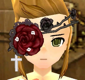 Equipped Royal Rose Eye Patch (M) viewed from the front