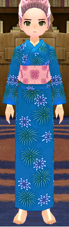 Equipped Yukata (Style E) (F) viewed from the front