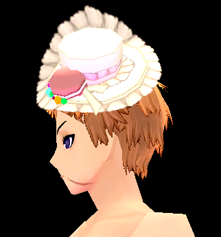 Equipped Macaron Mistress Hat (F) viewed from the side