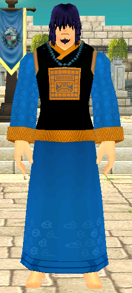 Equipped GiantMale Jiang Shi Robe viewed from the front