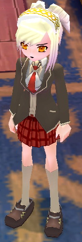 Equipped Female Mabinogi School Set viewed from an angle