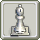 Homestead Chess Piece - White Bishop and White Square