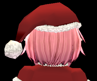 Equipped Classic Santa Hat (F) viewed from the back