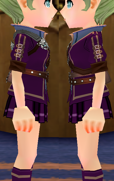 Equipped Magus Crest Outfit (F) viewed from the side