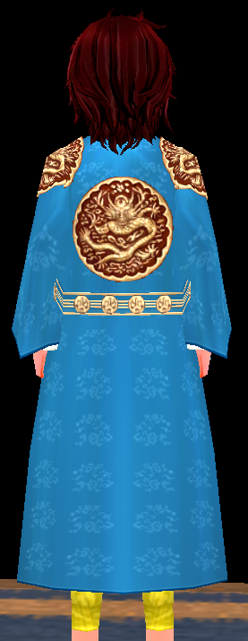 Equipped Royal Robe (M) viewed from the back