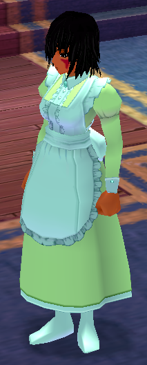 Equipped Long Giant Maid Outfit viewed from an angle