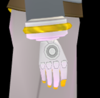 Equipped Space Cadet Gloves (M) viewed from the side