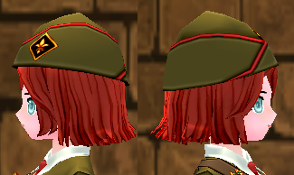 Equipped Erinn Union Scout Hatted Wig (F) viewed from the side