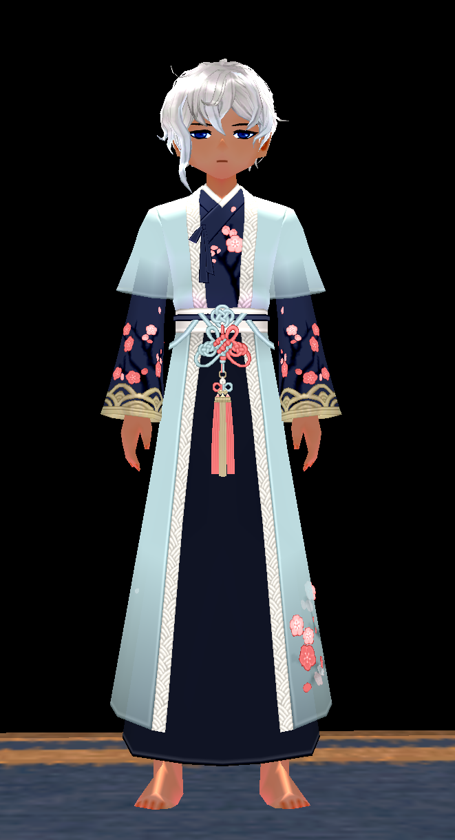 Equipped Apricot Blossom Outfit (M) viewed from the front