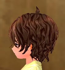 Equipped Desert Warrior Wig (M) viewed from the side