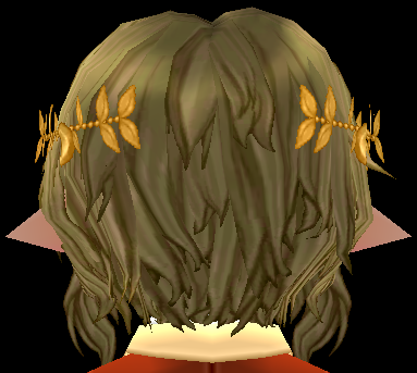 Equipped Luna Fairy Wig (M) viewed from the back
