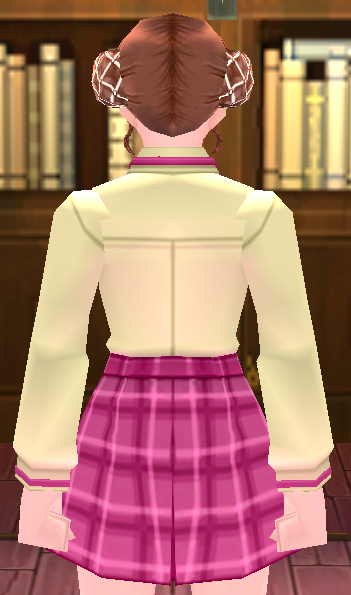 Equipped Giant New Semester School Uniform (F) viewed from the back