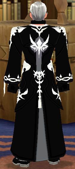 Equipped Guardian of the Divine Beast Outfit (M) viewed from the back