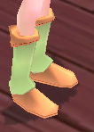 Equipped Odelia Wizard Boots viewed from an angle