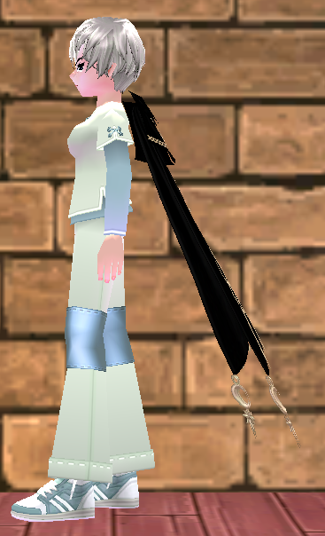 Equipped Abyssal Royal Mage Cape viewed from the side