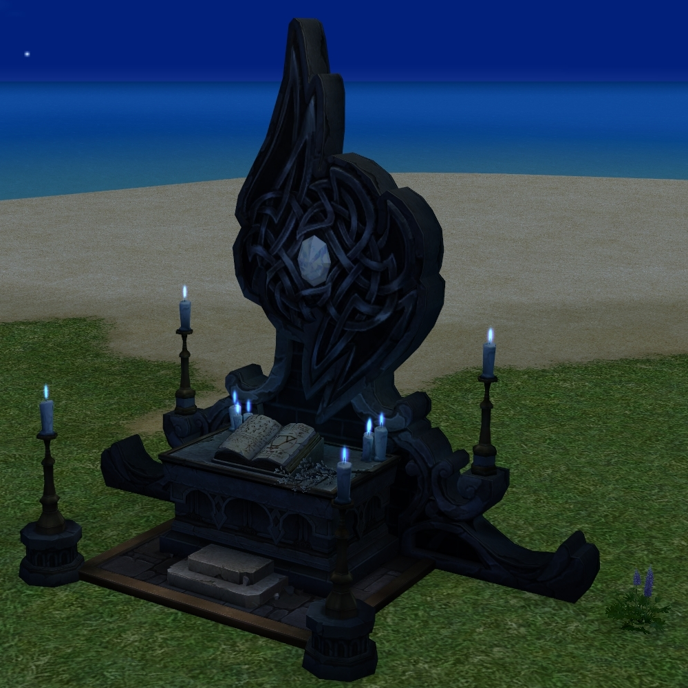 How Homestead Tech Duinn Altar appears at night