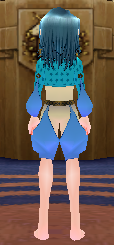 Equipped Star-shaped Magician Outfit (M) viewed from the back