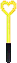 Icon of Heart Glow Stick (Yellow)