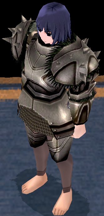 Equipped GiantFemale Birnam Plate Armor viewed from an angle