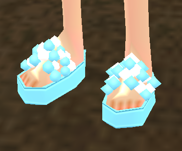 Equipped Bubbly Sailor Sandals viewed from an angle