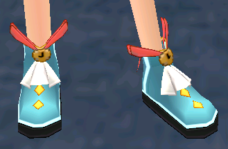 Equipped Tea Party Rabbit Shoes viewed from an angle